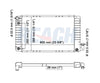 1990 OLDSMOBILE CUTLASS CALAIS 2.5 L RADIATOR REA41-1043A