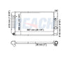 1993 GMC SONOMA 4.3 L RADIATOR REA41-1060A