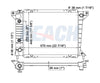 1993 MERCURY COUGAR 3.8 L RADIATOR REA41-1095A