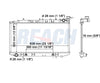 1999 NISSAN SENTRA 2.0 L RADIATOR REA41-1178A