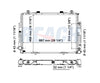 1998 MERCEDES-BENZ S500 5.0 L RADIATOR REA41-1313A