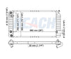 1993 OLDSMOBILE ACHIEVA 2.3 L RADIATOR REA41-1344A