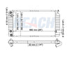 1993 PONTIAC GRAND AM 2.3 L RADIATOR REA41-1344A