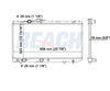 1995 TOYOTA PASEO 1.5 L RADIATOR REA41-1381A