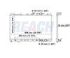 1994 MITSUBISHI MIRAGE 1.8 L RADIATOR REA41-1393A