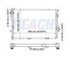 1998 BMW 740I 4.4 L RADIATOR REA41-1401A