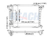1991 MERCURY COUGAR 3.8 L RADIATOR REA41-1410A