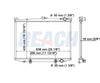 1994 NISSAN D21 3.0 L RADIATOR REA41-145A