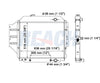 1996 FORD E-350 ECONOLINE 4.9 L RADIATOR REA41-1455A