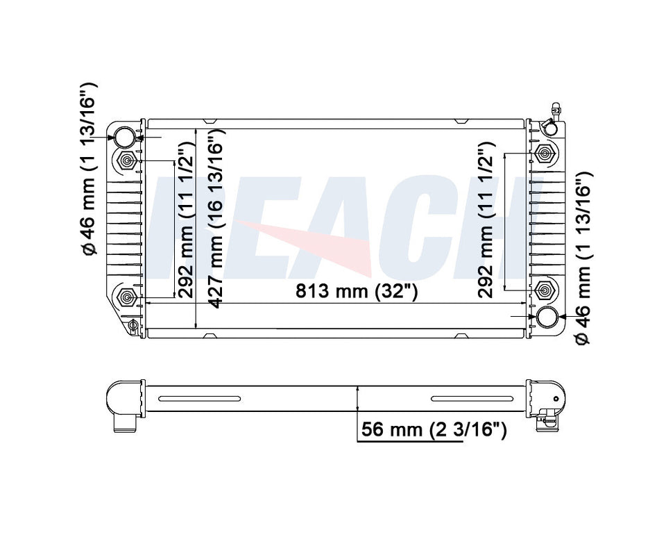 1996 GMC SAVANA 3500 6.5 L RADIATOR REA41-1538A