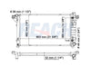 1999 DODGE RAM 1500 3.9 L RADIATOR REA41-1552A