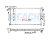 2002 DODGE RAM 3500 5.9 L RADIATOR REA41-1553A