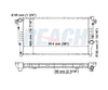 2001 DODGE RAM 2500 5.9 L RADIATOR REA41-1553A