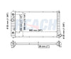 2001 CHEVROLET CAVALIER 2.2 L RADIATOR REA41-1687A