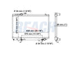 1988 TOYOTA SUPRA 3.0 L RADIATOR REA41-169A