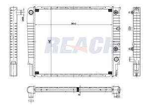 1992 VOLVO 960 2.9 L RADIATOR REA41-1738A