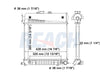1999 MERCEDES-BENZ C230 2.3 L RADIATOR REA41-2286A