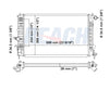 2001 SATURN L200 2.2 L RADIATOR REA41-2605A