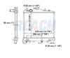 1991 FORD FESTIVA 1.3 L RADIATOR REA41-263A