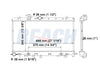 2004 SUBARU IMPREZA 2.5 L RADIATOR REA41-2703A