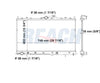 2006 MITSUBISHI GALANT 2.4 L RADIATOR REA41-2723A
