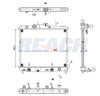 2005 HONDA INSIGHT 1.0 L RADIATOR REA41-2745A