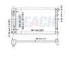 2007 SATURN VUE 3.5 L RADIATOR REA41-2798A