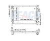 2009 DODGE RAM 3500 5.7 L RADIATOR REA41-2813A