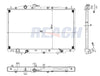 2005 ACURA RL 3.5 L RADIATOR REA41-2814A