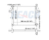 2006 JEEP COMMANDER 5.7 L RADIATOR REA41-2840A