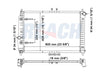2006 CHEVROLET AVEO 1.6 L RADIATOR REA41-2873A