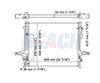 2004 VOLVO XC90 2.5 L RADIATOR REA41-2878A