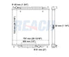2006 FORD F-250 SUPER DUTY 6.8 L RADIATOR REA41-2887A