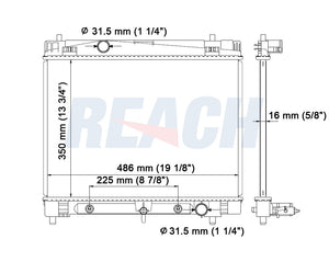2013 SCION XD 1.8 L RADIATOR REA41-2890A