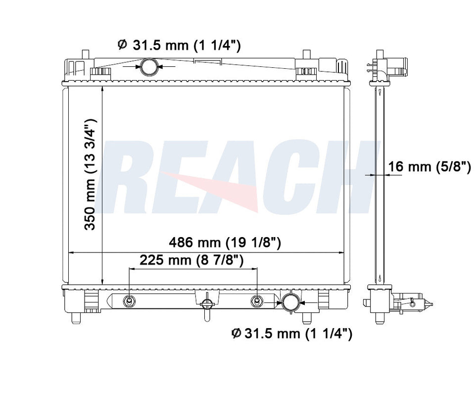 2008 SCION XD 1.8 L RADIATOR REA41-2890A