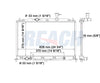 2006 HYUNDAI ACCENT 1.6 L RADIATOR REA41-2896A