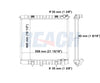 2002 LAND ROVER RANGE ROVER 4.6 L RADIATOR REA41-2914A