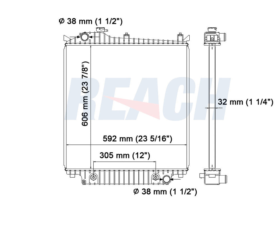 2010 MERCURY MOUNTAINEER 4.6 L RADIATOR REA41-2952A
