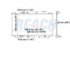 2011 HONDA ACCORD 2.4 L RADIATOR REA41-2990A