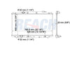 2014 HONDA ACCORD 2.4 L RADIATOR REA41-2990A