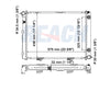 1988 MERCEDES-BENZ 190E 2.3 L RADIATOR REA41-442A