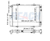 1991 MERCEDES-BENZ 190E 2.6 L RADIATOR REA41-470A