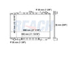 1996 NISSAN 300ZX 3.0 L RADIATOR REA41-48A