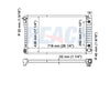 1995 GMC K2500 4.3 L RADIATOR REA41-618A