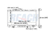 1986 TOYOTA CELICA 2.0 L RADIATOR REA41-836M