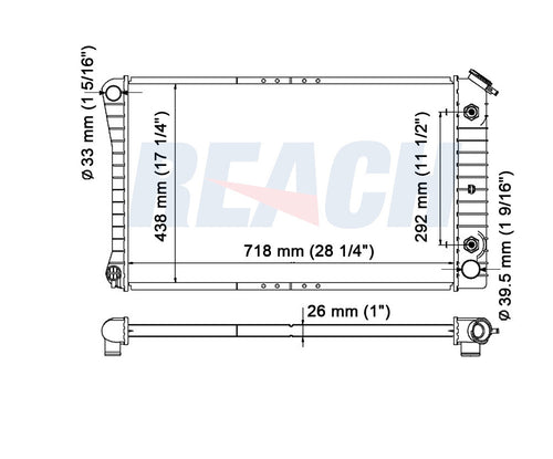 1989 BUICK ELECTRA 3.8 L RADIATOR REA41-921A
