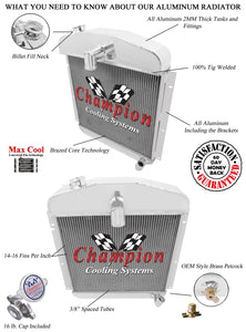 1948 PLYMOUTH P15 DELUXE 3.6 L RADIATOR CC4749