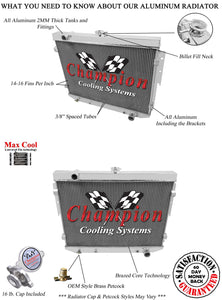 1974 PLYMOUTH SATELLITE 5.2 L RADIATOR CC504