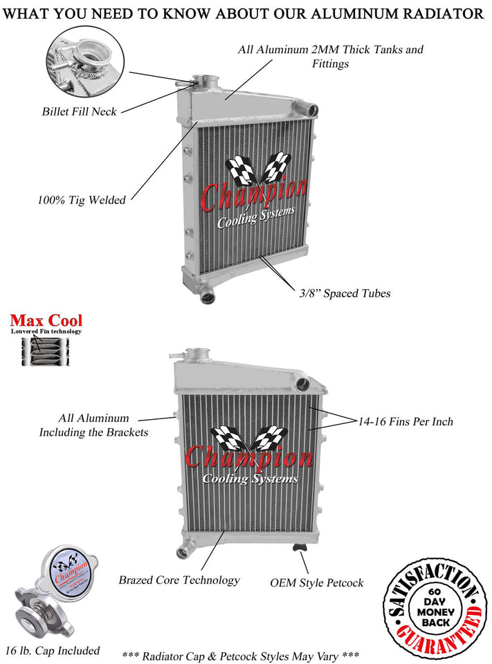 1966 AUSTIN MINI 0.8 L RADIATOR CC6175