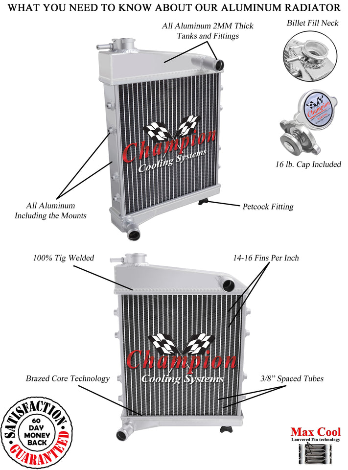 1965 AUSTIN MINI 850 0.8 L RADIATOR CHAEC6175